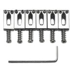 10. 5mm guitare tremolo bridge selles pour fender stratocaster, argent 10. 5mm guitare tremolo bridge selles pour fender stratocaster, argent