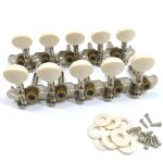 10 cordes chevilles d'accord de guitare chrom�es m�caniques 5l 5r instruments de guitare acoustique pi�ce ...