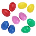 10 pack plastique percussion instrument de musique jouets oeuf maracas shakers