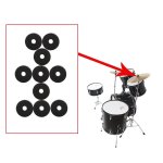 10 packs tambour cymbale feutre pad protection sparateur rond tapis de tambour pour bractes de tambour ...