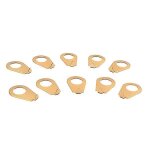 10 pcs guitar bell knob washer pointer plate steel knob pointers for gibson - style knobs (golden)