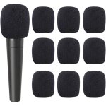 10 pcs mousse micro anti bruit, mousse microphone anti - vent mousse microphones couvertures, utilis� ...