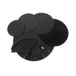 10 pcs tambour mute pads kit basse caisse claire son off mute silencieux eva quiet practice pad set percussion ...