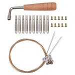 Tuning pin et 10 pcs rivets, avec cl� d'accord en forme de l, 10 cordes laiyaqin string pour lyre harp ...