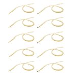 10 pices 75cm archet de violon en crin de cheval naturels - blanc