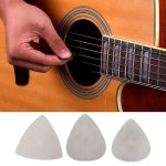 10 pices / pack guitare mdiator 0. 3mm acier inoxydable mtal guitare electrique basse mdiator plectrum ...