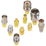 10 pices sma adaptateur kit sma mle  n / f / bnc / uhf / mcx / smb / tv / tnc femelle adaptateur convertiss ...