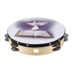 10 pouces tambourin en bois pigeon bible musique percussion instrument tambourin double tambourin jin ...