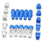 10 set neutrik powercon type a nac3fca + nac3mpa - 1 adaptateur de panneau de prise de chassis