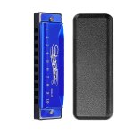 10 trous cl� de c blues harmonica instrument de musique jouet educatif avec etui musique pour enfants ...