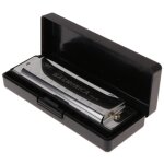 10 trous pour clé c blues harmonica, instrument musique, jouet educatif avec fo - type silver #a 10 trous pour clé c blues harmonica, instrument musique, jouet educatif avec fo - type silver #a