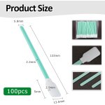 100 btonnets de nettoyage en mousse sans poussire, ecouvillons de nettoyage professionnels pour imprimante ...