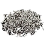 100pcs guitare pickguard vis compatible fender strat / tele guitare argent