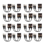 1080p ahd / hd - cvi / tvi / cvbs passif hd vido balun transmetteur 16 paires (utp jusqu' 350m - femelle ...