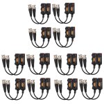 1080p ahd / hd - cvi / tvi / cvbs passive hd vido balun transmetteur 12 paires (utp jusqu' 350m - femelle ...
