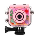 1080p hd mini enfants cam�ra num�rique �tanche anti - chute cam�ra sport enfant, a, rose