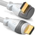 10m cble hdmi coud (angle 90) - uhd 4k 1080p 2160p earc - pour tv, barre de son, moniteur, pc, ordinateur ...