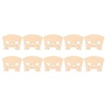 10pcs 4 / 4 violon pont remplacement coeur forme erable bois corde pont pour violons de style baroque ... 10pcs 4 / 4 violon pont remplacement coeur forme erable bois corde pont pour violons de style baroque ...