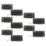 10pcs(5 ensmeble)noir double bobinage double bobine electrique guitare pick - up + vis cadre