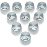 10pcs ampli guitare amplificateur push on fit boutons blanc avec chrome cap top fits 10pcs ampli guitare amplificateur push on fit boutons blanc avec chrome cap top fits
