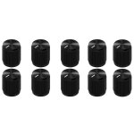10pcs bouton de pdale d'effet de guitare bouton potentiomtre noir en mtal bouton ampli ampli anodis ...