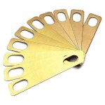 10pcs cales de manche de guitare 0, 2 mm, 0, 5 mm et 1 mm depaisseur cales en laiton pour la rparation ...