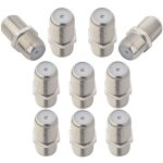 10pcs connecteur f type coaxial connecteur f femelle femelle prise f femelle fiche f femelle adaptateur ...