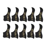 10pcs guitare acoustique pickguard dragon motif garde plaque pvc set kit pour 40 pouces 41 pouces or