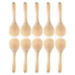 10pcs maracas main percussion hochets maracas en bois diy avec coup croustillant son pour la musique ...