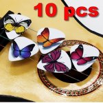 10pcs médiator papillon - 0. 7 mm (medium / dur) guitare basse mandoline yukulele etc. . . (acoustique, ... 10pcs médiator papillon - 0. 7 mm (medium / dur) guitare basse mandoline yukulele etc. . . (acoustique, ...