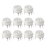 10pcs pcb 9pin cramique b9a tube vacuum socket audio hifi diy amplis pour 12ax7 12au7 12at7 ecc81 ecc82 ...