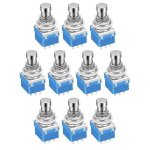 10pcs pédale d'effets de guitare pédale 3pdt pédale de pédale interrupteur 9 broches verrouillage bouton ... 10pcs pédale d'effets de guitare pédale 3pdt pédale de pédale interrupteur 9 broches verrouillage bouton ...