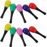 10pcs sand hammer mini maracas egg shaker baby rattles shaker toys diy musical instrument educational ...