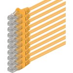 10x 1m câble réseau cat6 cat 6 - rj45 ethernet lan dsl routeur modem - jaune 10x 1m câble réseau cat6 cat 6 - rj45 ethernet lan dsl routeur modem - jaune