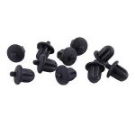 10x caoutchouc noir 6. 35mm audio jack pc dvd microphone socket dust cover