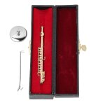11cm mini fl�te d'or mod�le d'instrument de musique mod�le cadeaux de musique ornements de d�coration ...