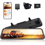 12 4k rétroviseur dash cam avec caméra de recul, 2160p full hd rétroviseur, 5. 8ghz wifi, avant et arrière ... 12 4k rétroviseur dash cam avec caméra de recul, 2160p full hd rétroviseur, 5. 8ghz wifi, avant et arrière ...