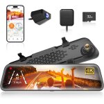 12 4k rétroviseur dash cam avec caméra de recul, 2160p full hd rétroviseur, 5. 8ghz wifi, avant et arrière ... 12 4k rétroviseur dash cam avec caméra de recul, 2160p full hd rétroviseur, 5. 8ghz wifi, avant et arrière ...