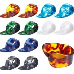 12 m�diators pour le pouce, moyens, plats et courb�s, m�diators cyrilliques pour les doigts de la guitare ...