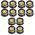 12 pcs boutons de contrle de vitesse de tonalit de volume pour les pices de guitare electrique de ...