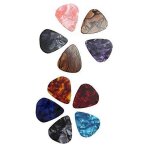 12 pcs multi - size guitar picks, compatible avec les guitares folk / guitares electriques