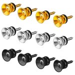 12 pcs sangle de guitare verrouille boutons broches d'extrmit en mtal avec vis de montage pour acoustique ...