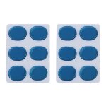 12 pcs / set de batterie kit silencieux autocollants gel de silice autocollant tambour amortisseurs gel ...