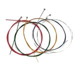 12 pices / 2 ensembles multi - couleurs cordes de guitare acoustique arc - en - ciel color cordes de ...