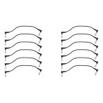 12 pi�ces 6 pouces c�bles de patch guitare, cordon c�ble d'effet p�dale guitare noir