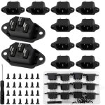 12 pices ac 250 v 10 a iec 320 c14 montage sur panneau connecteur, 3p prise courant entre en plastique ...