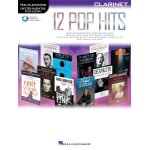12 pop hits instrumental play - along - recueil avec support(s) en ligne clarinette hl00261791 9781540020475 ...