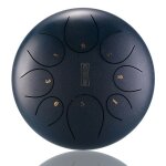 12 pouces 8 notes steel tongue percussion drums handpan instrument avec tambour maillets et sacs, ocre ...