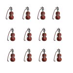 12 sets mini violon nol violon modle instrument de bureau parure mini violon ornements
