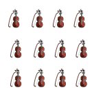 12 sets mini violon nol violon modle instrument de bureau parure mini violon ornements